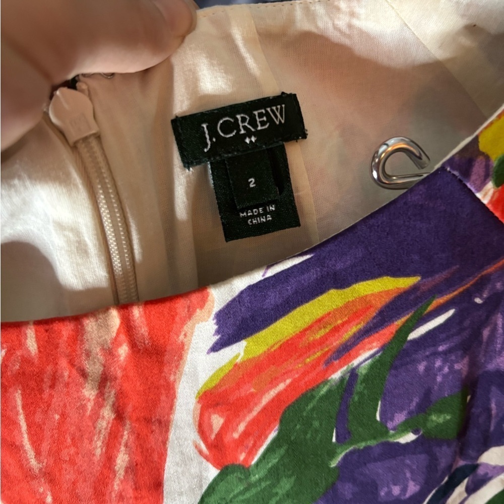 Jcrew floral aline dress size 2 - Picture 8 of 11
